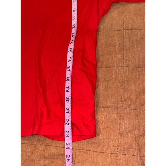A.L.C. Womens Red Puff -Sleeve Blouse Size Small Cotton Blend - Picture 8 of 9